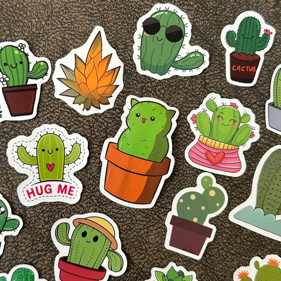 NEW Set of 18 cactus plant stickers for gardeners and plant lovers NWOT - Picture 6 of 9